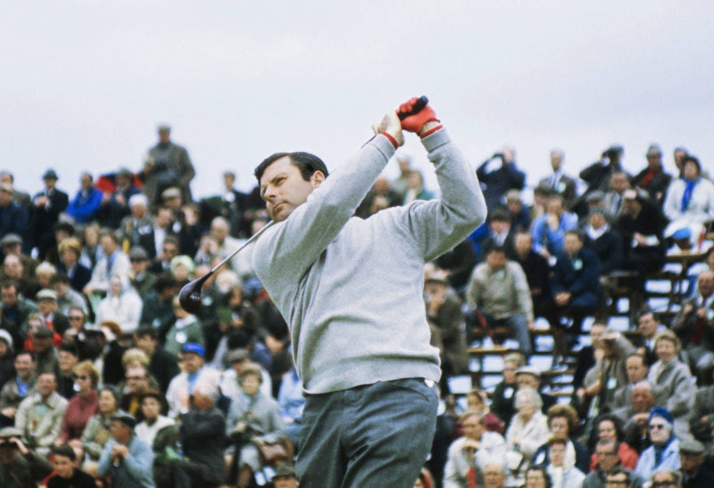 Peter Alliss in action at The Open in 1968
